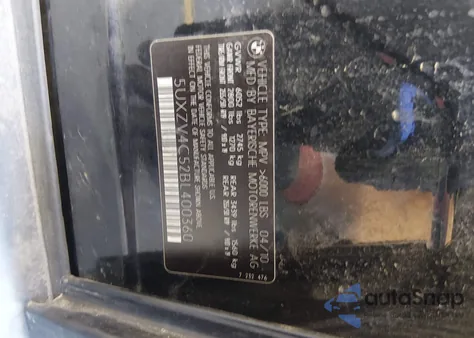 2011 BMW X5 xDrive35I/xDrive35I Premium/xDrive35I Sport Activity z USA, uszkodzony, nr VIN 5UXZV4C52BL400360